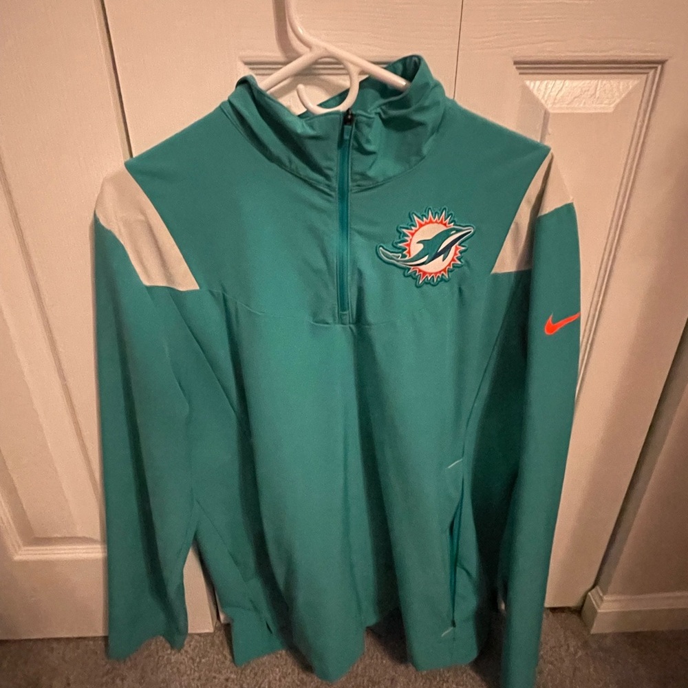 Nike Miami Dolphins Performance Quarter-Zip Pullover Men’s Medium